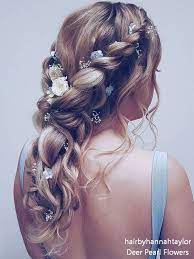 20 Long Wedding Hairstyles From Hair By Hannah Taylor My Deer Flowers Wedding Hair Down Wedding Hairstyles For Long Hair Hair Styles