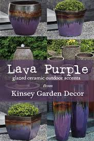 Customers will receive a local flavor certificate, not a groupon voucher. Purple Glazed Ceramic Outdoor Planter Pots Kinsey Garden Decor Large Garden Pots Planter Pots Outdoor Large Ceramic Planters