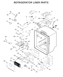 bottom mount refrigerator parts