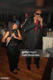 Stevie Wonder and Sherry Winston Perform together for Hal Jackson's... News  Photo
