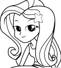 My little pony equestria girls coloring pages. My Little Pony Equestria Girls Fluttershy Cute Princess Coloring Pages Printable