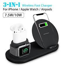 Charge all your devices with one single mat. 3 In1 Qi Wireless Charger Dock For Apple I Phone Watch Airpods I Need One Com