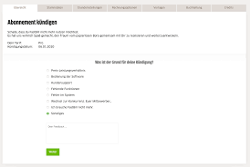 Ich möchte folgendes produkt kündigen Account Kundigen Kundigungsfristen Fastbill Support