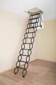 Fakro Lst Series Scissor Attic Ladders 300 Lb Capacity Attic Stairs Loft Ladder Attic Ladder