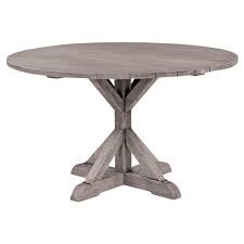 Discover the design world's best 60 inches dining tables at perigold. Kingsley Bate Provence French Grey Teak Outdoor Round Dining Table 50 Inch 41 D 50 D Kathy Kuo Home