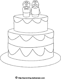 Wedding Cake Coloring Page Wedding With Kids Wedding Coloring Pages Wedding Printables