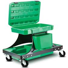 Excellent for painting projects, or storing away items in hard to reach places. Heavy Duty Rolling Work Stool Steel Vision Tools