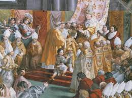 Charlemagne or charles the great, numbered charles i, was king of the franks from 768, king of the lombards from 774, and emperor of the romans from 800. Crowning Of Charlemagne