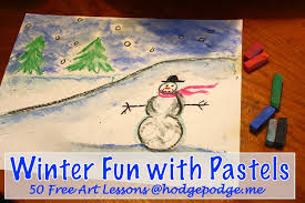 Book an artsmart lesson with roxanne to draw with your students via. Art With Pastels Plus Winter Fun Tutorial Hodgepodge