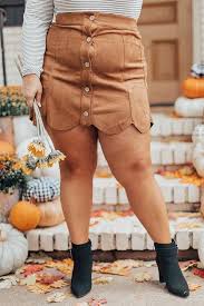 This isn't the first time this suede skirt has appeared on the blog… … and it probably won't be the suede skirt might be our favorite part of the '70s trend that's swinging in for fall 2015. Soho Flow Faux Suede Skirt In Camel Impressions Online Boutique