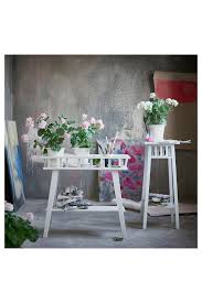 Lantliv Kukkajalka Valkoinen 68 Cm Ikea Plant Stand Balcony Furniture Ikea