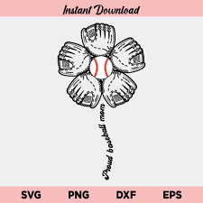 Download Proud Baseball Mom Flower Svg Proud Baseball Mom Svg Baseball Mom Flower Svg Baseball Mom Svg Png Dxf Cricut Cut File Buy Svg Designs