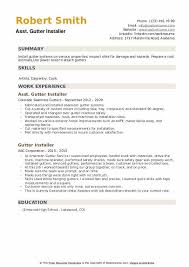 Check spelling or type a new query. Gutter Installer Resume Samples Qwikresume