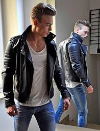 Leather Jeans And Men Leather Jacket Style Leather Jacket Men Winter Fashion Casual