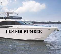 Custom Fishing Boat Yacht Number Logo Waterproof Sunscreen Decal Vinyl Sticker Wall Stickers Aliexpress