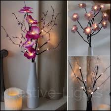 Maybe you would like to learn more about one of these? Battery Operated 10 Led Twig Flower Petal Lights With Vase And 6 Hour Timer Twig Lights Flower Lights Lighted Branches