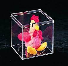 25 Beanie Baby Display Cases Size 4 X 4 X 4 In High Ebay