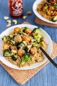 Garlicky Cashew Broccoli Tofu Stir Fry I Love Vegan Recipe Broccoli Tofu Vegan Recipes Healthy Tofu Stir Fry