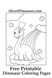 Printable St Patrick S Day Coloring Page Free Dinosaur Pictures To Color Coloring Pages Dinosaur Coloring Pages Dinosaur Pictures