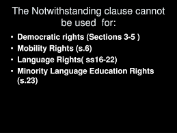 Notwithstanding is mainly a preposition meaning in spite of. Ppt Notwithstanding Clause S 33 Powerpoint Presentation Free Download Id 6298853