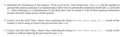 I have a sed command which can successfully replace a single quote ' with the word me. Solved 4 Substitute The Whitespaces In The Sentence To Chegg Com