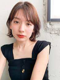 前髪あり ミディアム レイヤーカット ナチュラル kyli 表参道 kyli 渡邊純平 前髪デザイナー 554210 hair ウルフボブ ショートヘア ボブ