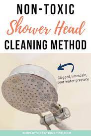 How To Clean Descale A Shower Head Shower Heads Cleaning Shower Head Shower Nozzle