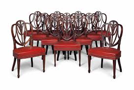 She was an elegant, strong, southern woman and i got my love of vintage from her. A Set Of Twelve English Mahogany Shield Back Dining Chairs Carved With Prince Of Wales Feathers