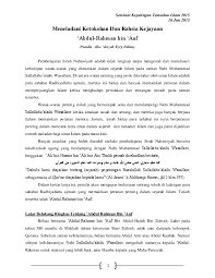 Check spelling or type a new query. Pdf Meneladani Ketokohan Dan Rahsia Kejayaan Abdul Rahman Bin Auf Ezry Fahmy Academia Edu