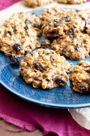 Sift together the flour, baking powder, baking soda and salt, stir into the creamed mixture. Chewy Oatmeal Raisin Cookie Recipe Vegan Gluten Free Refined Sugar Free Beaming Baker