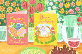 A free printable easter handwriting paper for kids. 10 Free Printable Easter Cards For Everyone You Know