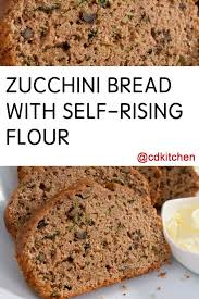 Zucchini Bread With Self Rising Flour Recipe From Cdkitchen Com Bread Recipe Self Rising Flour Banana Bread Recipe Self Rising Flour Easy Zucchini Bread