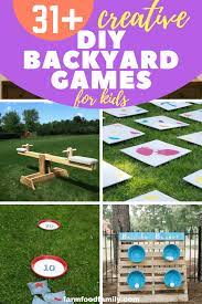31 Creative Diy Backyard Games For Kids This Summer Backyard Games Kids Backyard Games Diy Summer Fun