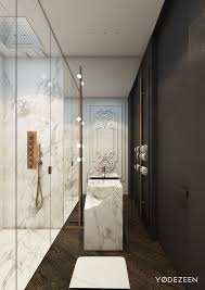 A swedish empire secretary and chair stand in the master bath of an upstate new york retreat devised by. Home Architec Ideas Modern Apartment Bathroom Design