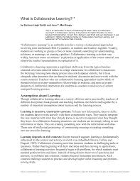 Pdf What Is Collaborative Learning