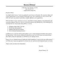 Best Law Cover Letter Examples Livecareer