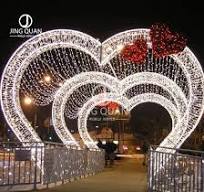Street Shopping Mall Decors Christmas Holiday Decorations Outdoor Arch  Tunnel LED Motif String Lights Park Garden Wedding Decorative