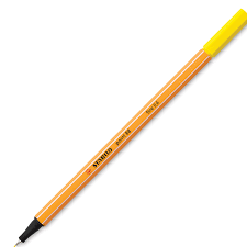 Stabilo sensor fineliner with its cushioned tip) or. Stabilo Point 88 Fineliner Pen Lemon Yellow Blick Art Materials