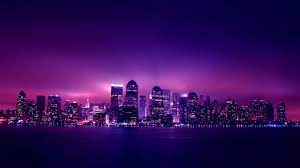 Download wallpapers purple for desktop and mobile in hd, 4k and 8k resolution. Violet City Hd Wallpaper Purple City Night City City Wallpaper