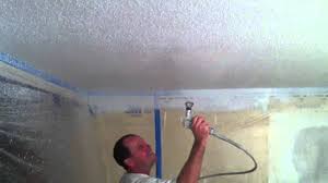 To spray paint the ceiling, use an airless paint sprayer. Spray Paint Ceilings Step By Step Https Allteriorpainting Com Western Massachuesetts Youtube