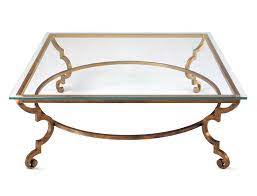 Get 5% in rewards with club o! Traditional Coffee Table Toga Villiers Glass Metal Rectangular