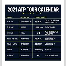 View the 2021 cincinnati football schedule at fbschedules.com. The Tennis Podcast On Twitter Atp Calendar For Early 2021 Revealed