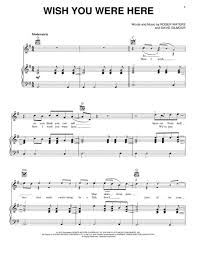 Wish You Were Here Wish You Are Here Digital Sheet Music Sheet Music