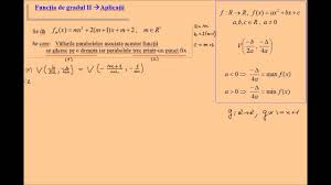 Se numeşte funcţia de gradul ii. Functia De Gradul Ii