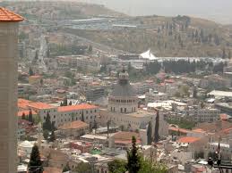 On south side (not visible), is seat of moses* at entrance. Nazareth Wikipedia