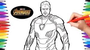 Free printable aladdin coloring pages for kids. Avengers Infinity War Iron Man Avengers Coloring Pages Watch How To Draw Iron Man Infinity War Youtube