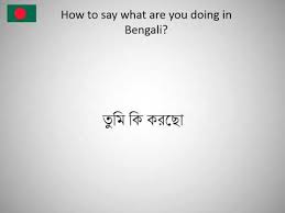 What are you? a wise guy. How To Say What Are You Doing In Bengali Youtube