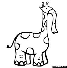 Elephant Giraffe Online Coloring Page Online Coloring Pages Online Coloring Giraffe Coloring Pages