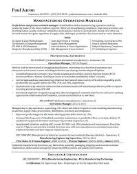Experienced professionals designed by naukri experts Operations Manager Resume Sample Monster Com