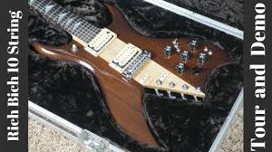 1980 B C Rich Bich 10 String Custom Order Dusty Stone Demo Youtube The low e and a strings are single, the d and g strings have octave tuned paired and the b and e strings are unison paired.